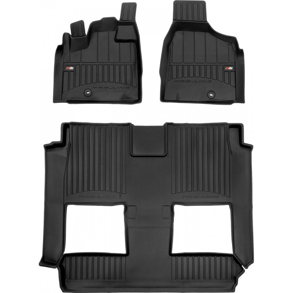 Гумові килимки в салон Dodge Grand Caravan (mkV) 2007-2020 (2 ряд - 2 места)(1-2 ряд) (Frogum Proline Premium)