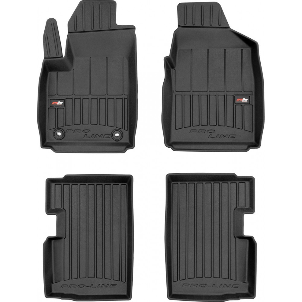 Гумові килимки в салон Ford Ka (mkII) 2008-2016 (между клипсами 28.5 см) (Frogum Proline Premium)