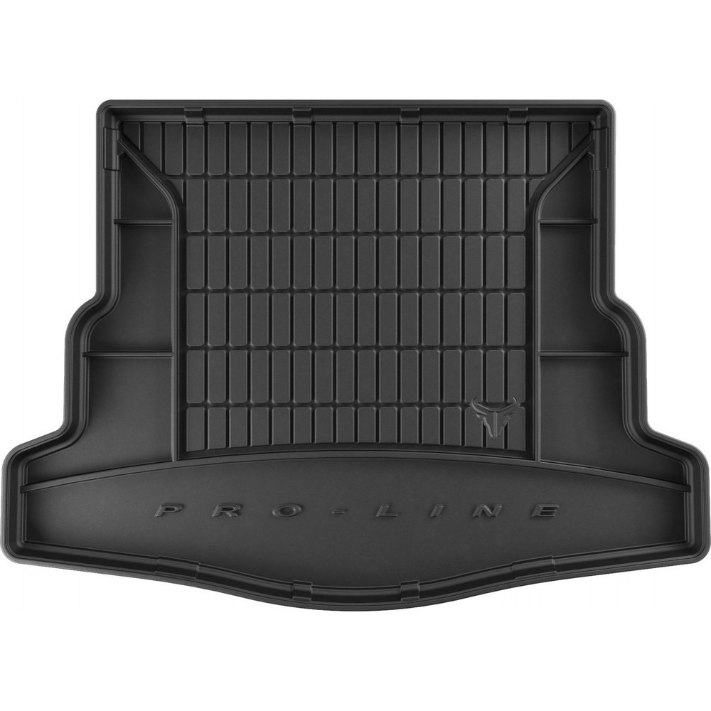 Гумовий килимок в багажник для Renault Laguna (mkIII) 2007-2015 (купе)(с органайзером)(с боковыми нишами) (Frogum Proline Premium)