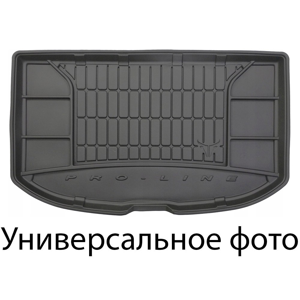 Гумовий килимок в багажник Tesla Model X (mkI) 2016(Окт)-2020 (6/7 мест)(сложенный 3 ряд) (Frogum Proline Premium)
