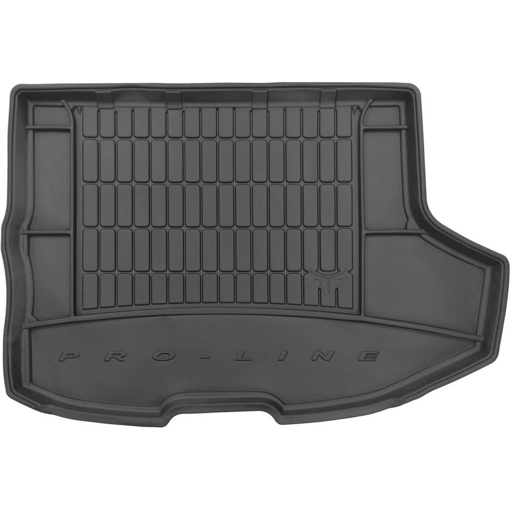 Гумовий килимок в багажник Mitsubishi Lancer (mkX) 2007-2017 (хетчбек)(с сабвуфером)(с докаткой)(верхний уровень) (Frogum Proline Premium)