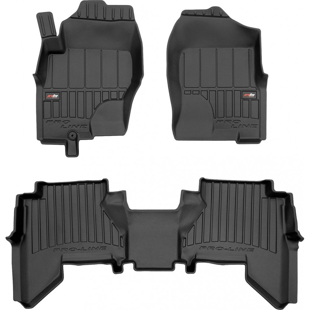 Гумові коврики в салон для Nissan Pathfinder (R51) 2004-2014 (1-2 ряд) (Frogum Proline Premium)