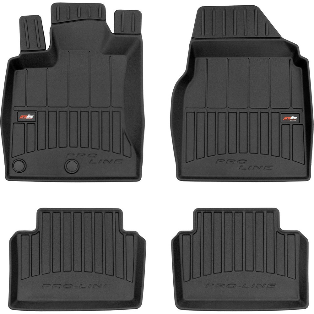 Гумові коврики в салон для Nissan Qashqai (mkI) 2006-2013 (без обдува на 2 ряд) (Frogum Proline Premium)