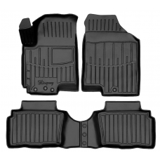 3D килимки для Kia Soul (2008-2013) з бортиками 30 мм (Stingray)