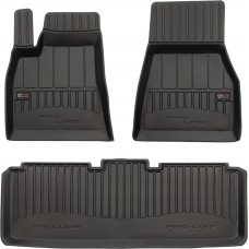 Гумові килимки в салон Tesla Model S (mkI) 2012-2020 (Frogum Proline Premium)