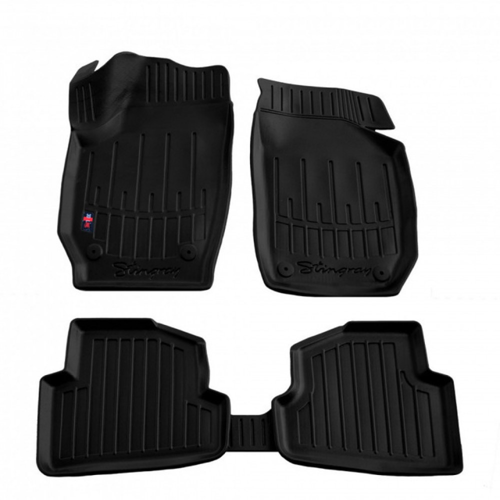 3D килимки для SKODA Skoda Fabia 2 2007-  з бортиками 30 мм (Stingray)