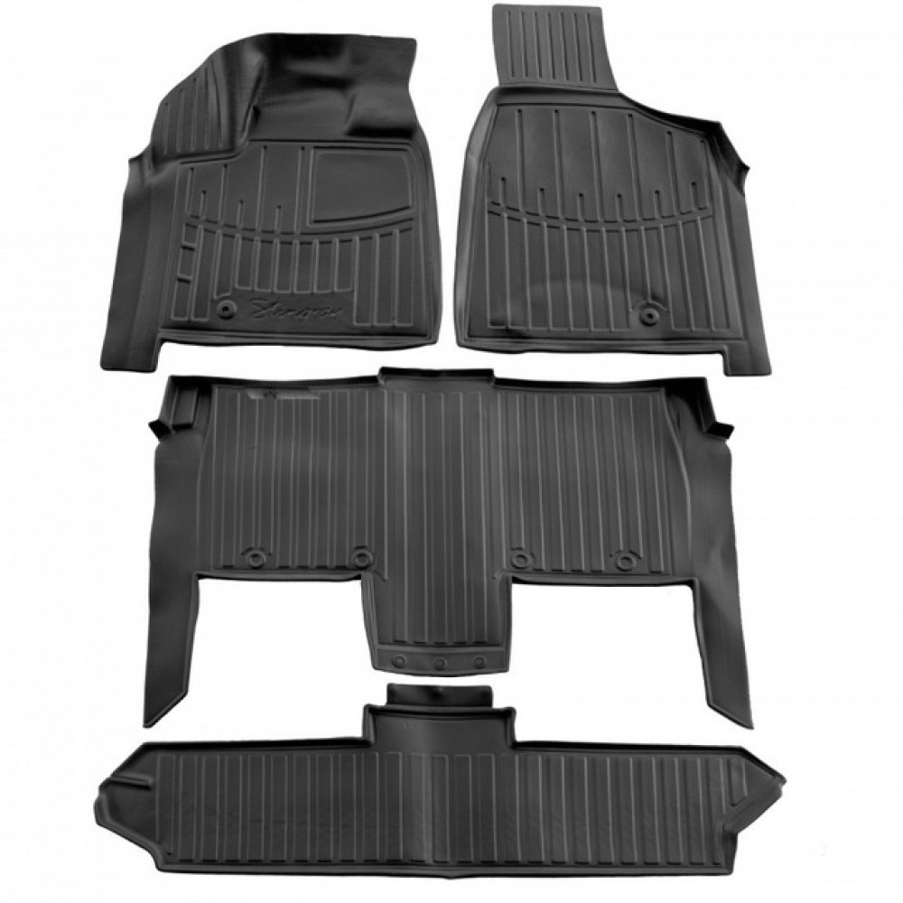 3D килимки CHRYSLER GRAND VOYAGER V (RT) (2008-2016) з бортиками 30 мм (Stingray)