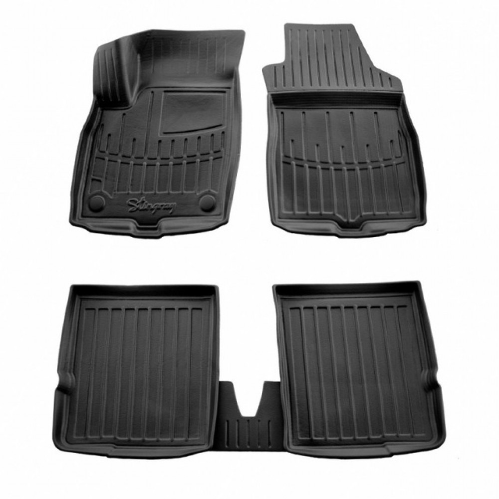 3D килимки для Fiat Panda (2003-2012) з бортиками 30 мм (Stingray)