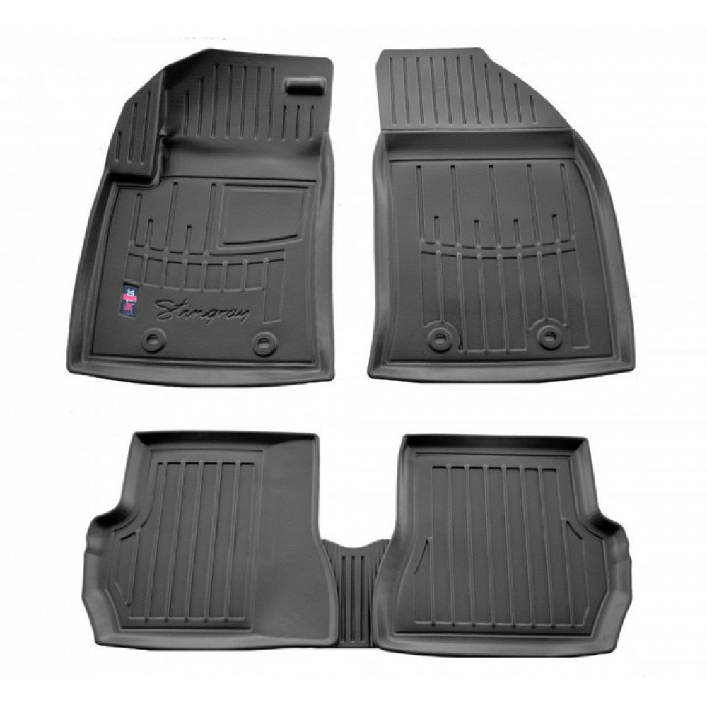 3D килимки для Ford Fiesta (2002-2008) з бортиками 30 мм (Stingray)