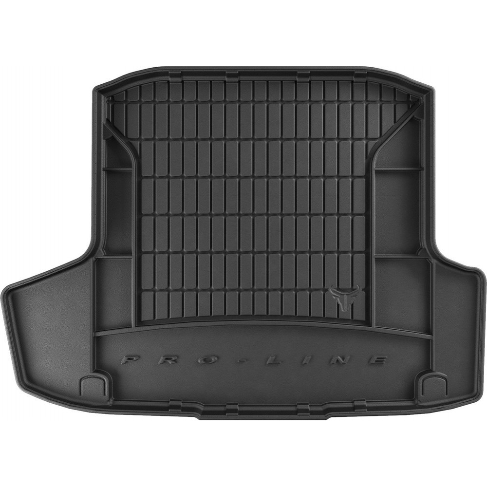 Гумовий килимок в багажник для Skoda Octavia (mkIII) 2012-2019 (универсал)(без двухуровневого пола)(с нишами) (Frogum Proline Premium)