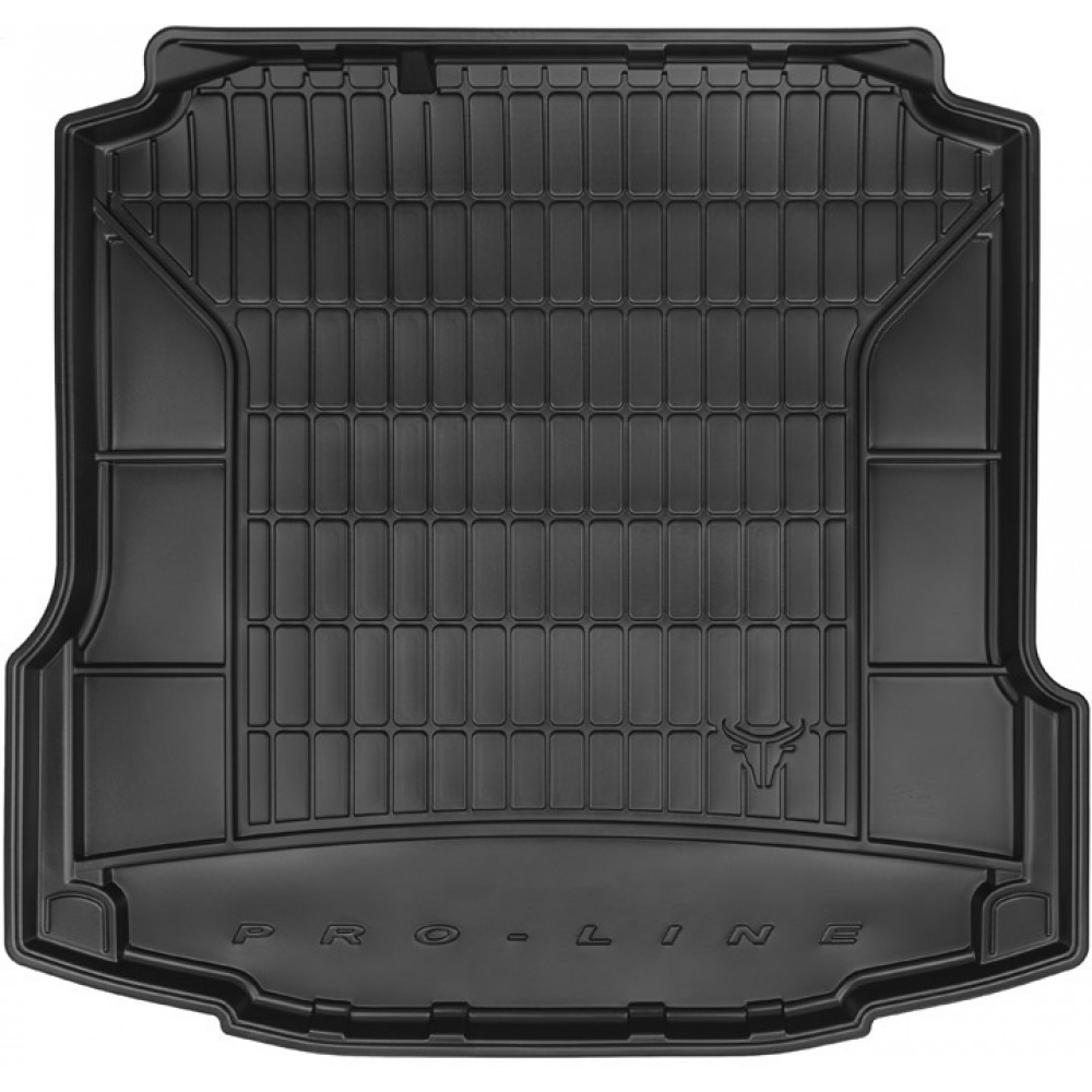 Гумовий килимок в багажник Skoda Rapid (mkI) 2012-2019 (лифтбек); Seat Toledo (mkIV) 2012-2019 (без двухуровневого пола)(без боковых ниш) (Frogum Proline Premium)
