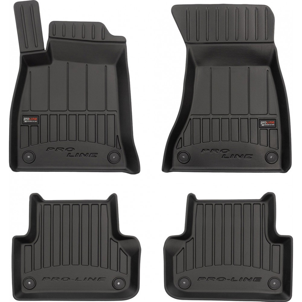 Гумові коврики в салон для Audi A4/S4/RS4 (mkV)(B9) 2015-2023 / A5/S5/RS5 Sportback (mkII) 2016→ (Frogum Proline Premium)
