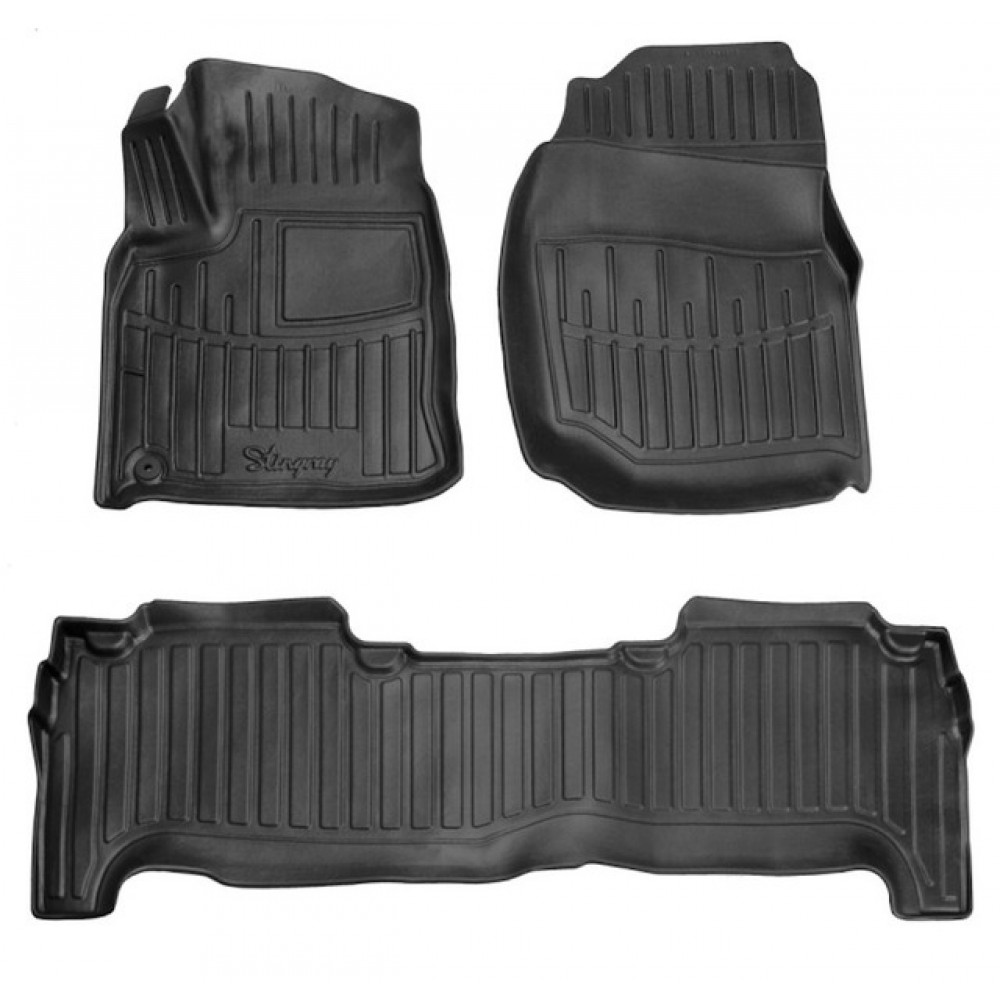 3D килимки для Toyota Land Cruiser 100 (1998-2007) з бортиками 30 мм (Stingray)