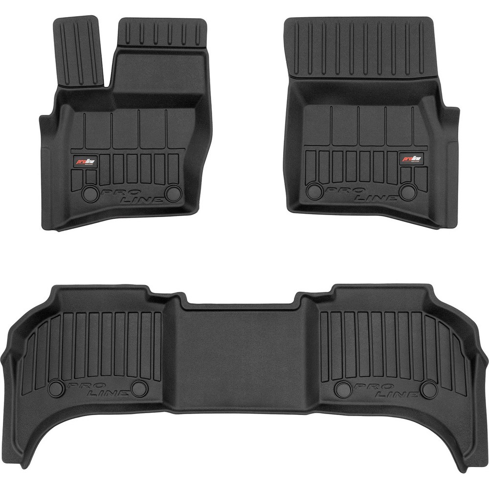 Гумові килимки в салон Land Rover Defender (mkII)(L663) 2020→ (110)(5 мест)(1-2 ряд) (Frogum Proline Premium)