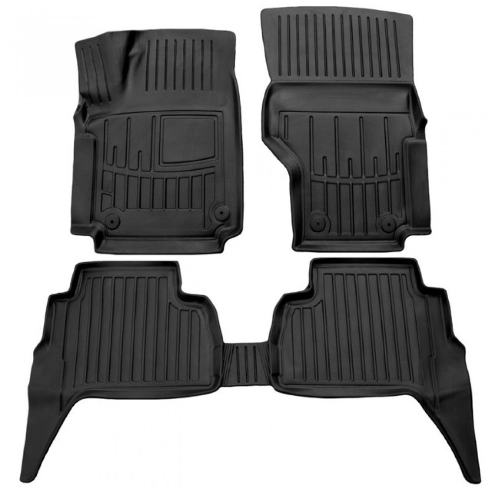 3D килимки для Volkswagen Amarok (2010-2022) з бортиками 30 мм (Stingray)
