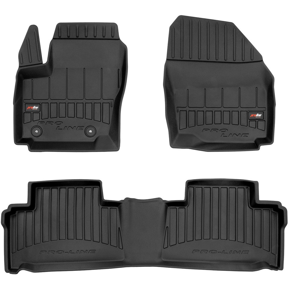 Гумові килимки в салон Ford Galaxy (mkII) 2006-2015 / S-Max (mkI) 2006-2015 (1-2 ряд) (Frogum Proline Premium)