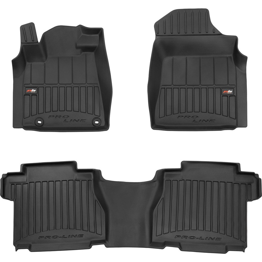 Гумові килимки в салон Toyota Tundra (mkII) 2010-2015 (CrewMax) (Frogum Proline Premium)