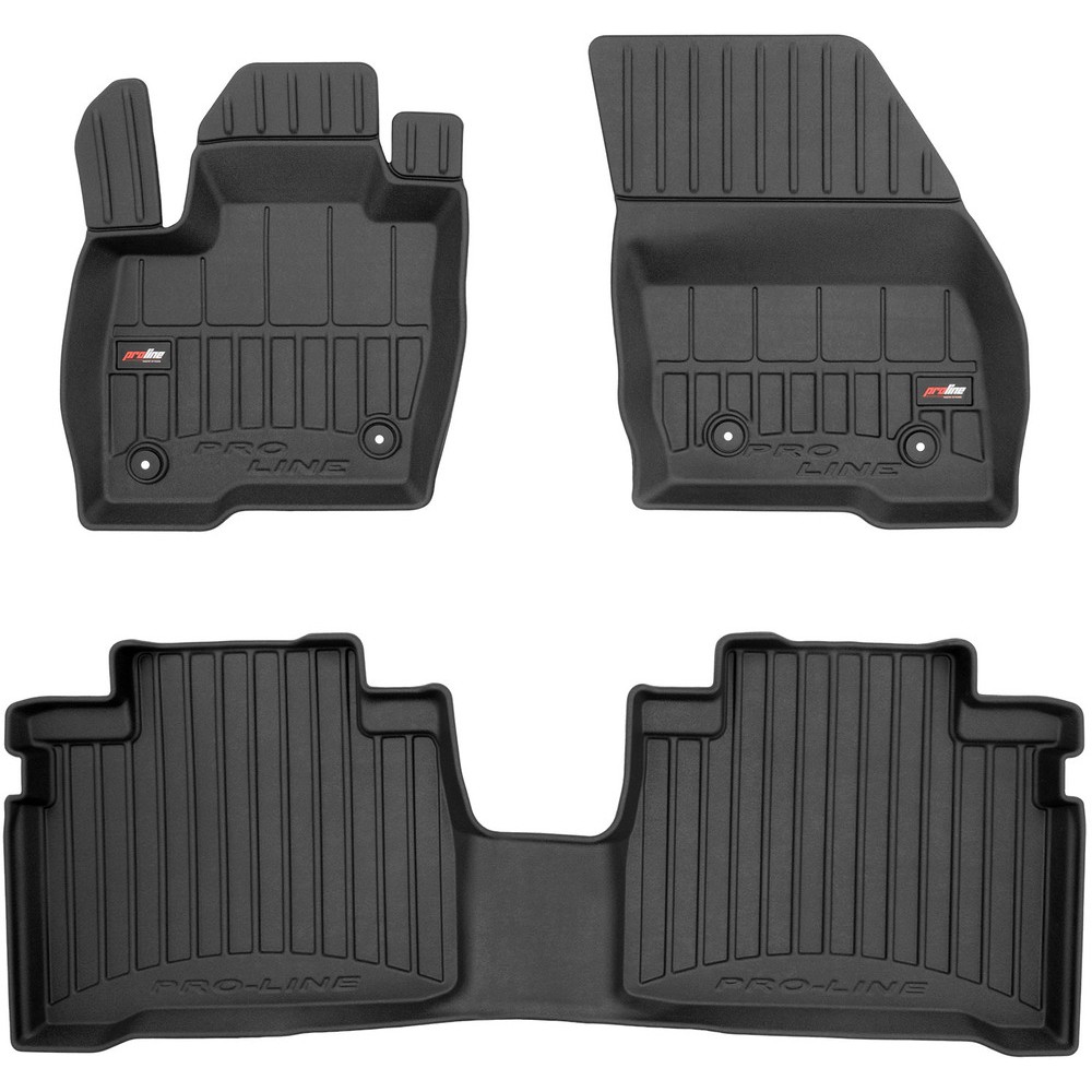 Гумові килимки в салон Ford Galaxy (mkIII) 2015-2023 / S-Max (mkII) 2015-2023 (1-2 ряд) (Frogum Proline Premium)