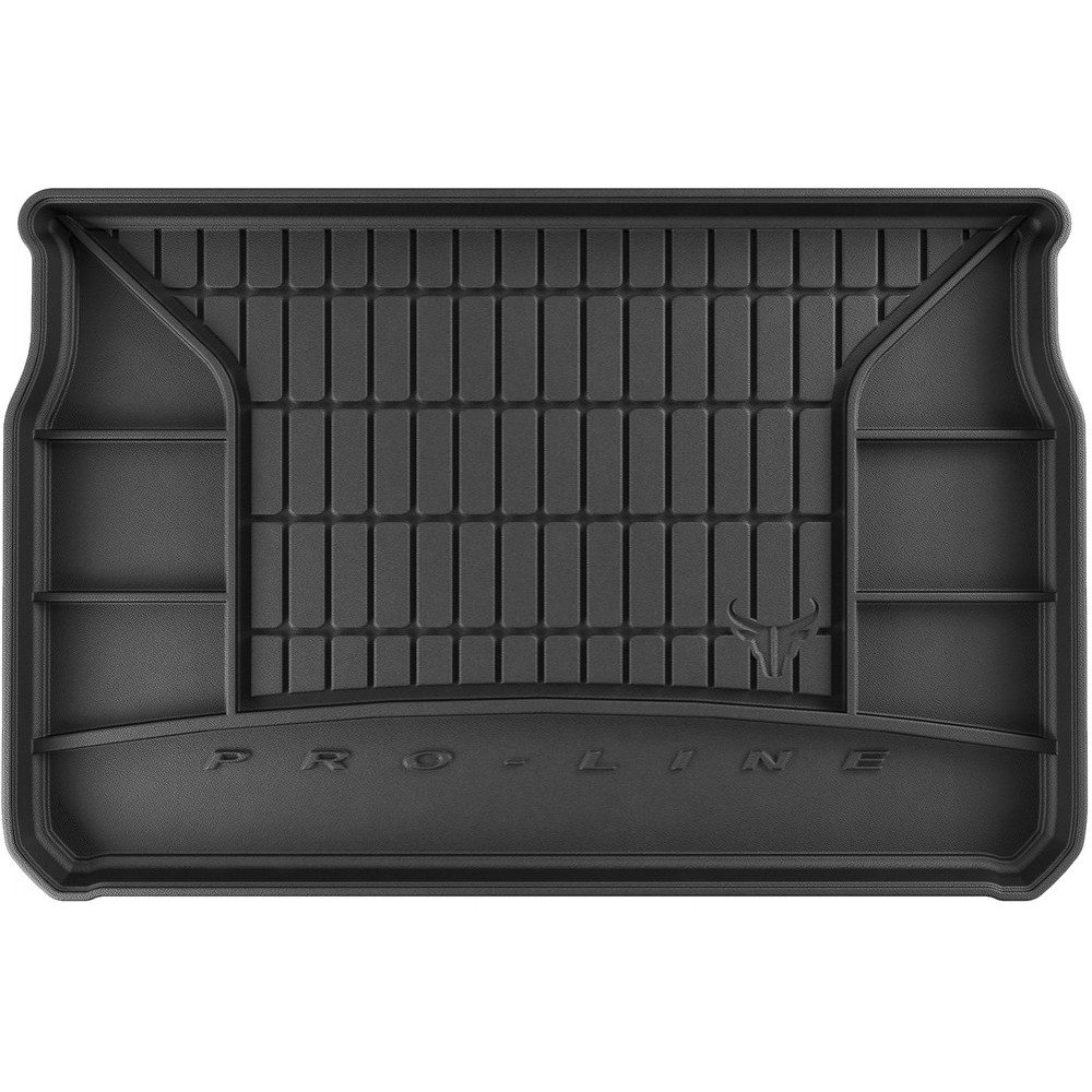 Гумовий килимок в багажник Peugeot 208 (mkI) 2012-2019 (без сабвуфера) (Frogum Proline Premium)