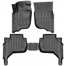 3D килимки для Mitsubishi L200 (KAOT) (2006-2015) з бортиками 30 мм (Stingray)