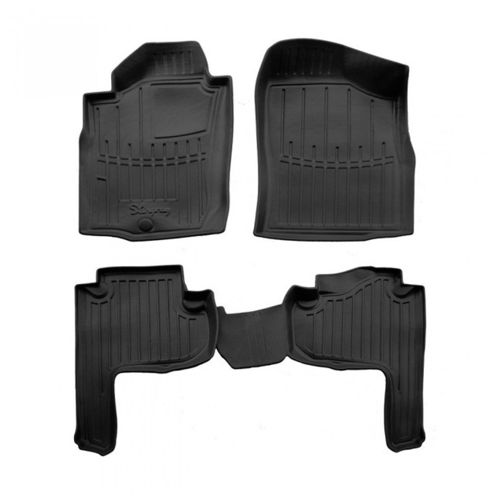 3D килимки для Toyota Land Cruiser Prado (J90) (5 doors) (1996-2002) з бортиками 30 мм (Stingray)