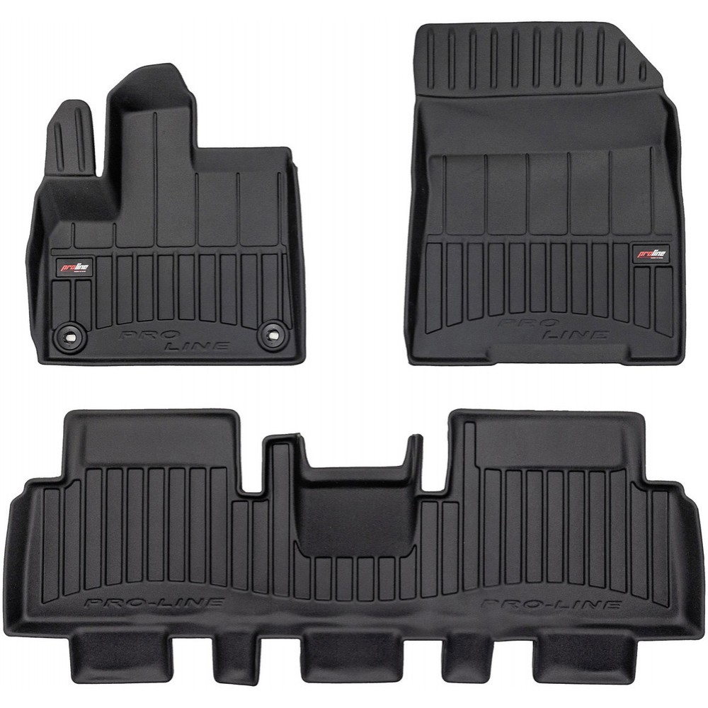 Гумові коврики в салон для Peugeot e-Rifter (mkI) 2021→ (электро)(1-2 ряд) (Frogum Proline Premium)