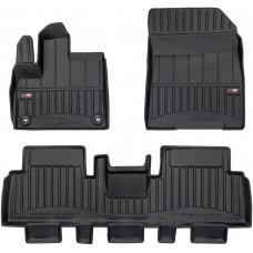 Гумові килимки в салон Peugeot e-Rifter (mkI) 2021→ (электро)(1-2 ряд) (Frogum Proline Premium)