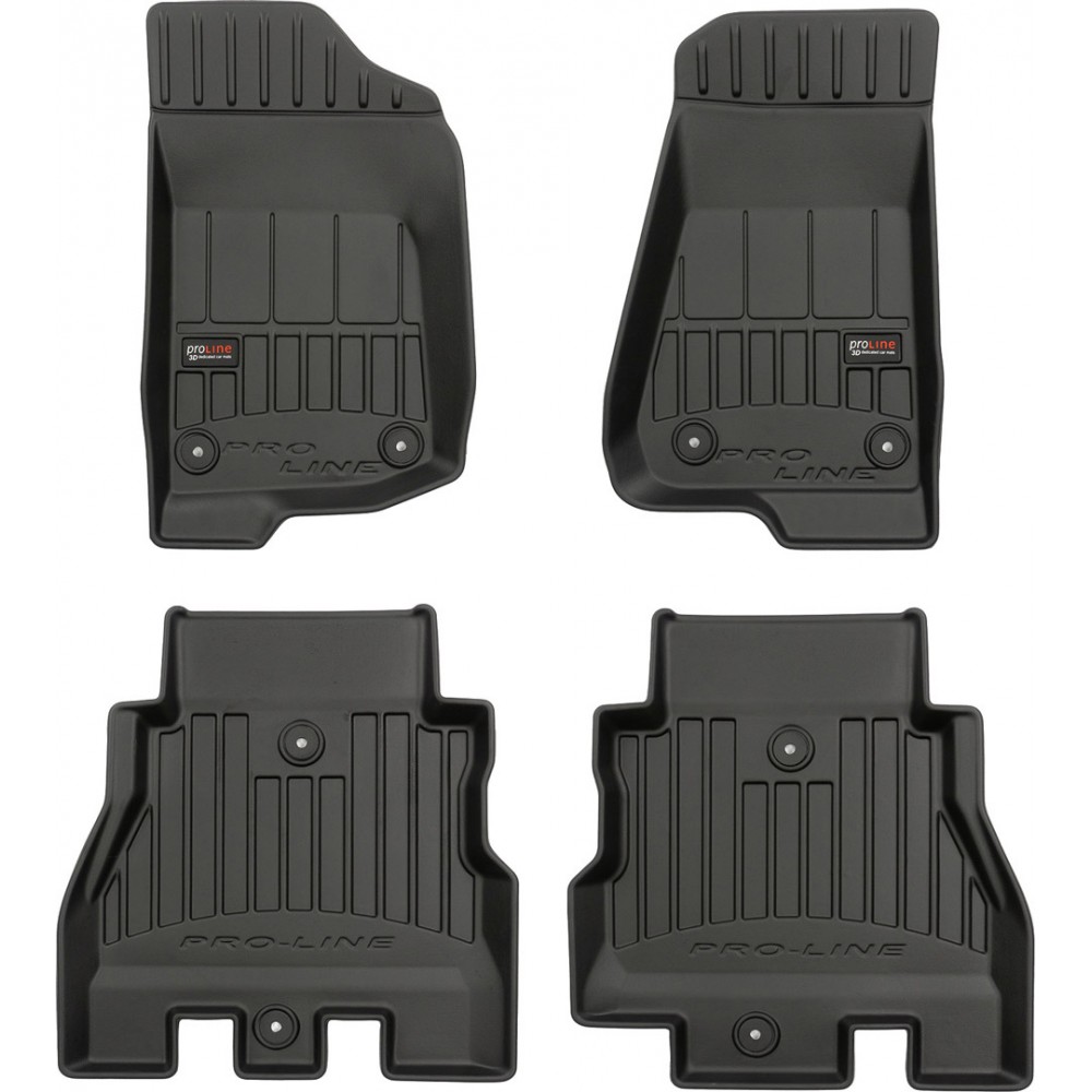 Гумові коврики в салон для Jeep Wrangler Unlimited (JL) 2017→ (Frogum Proline Premium)