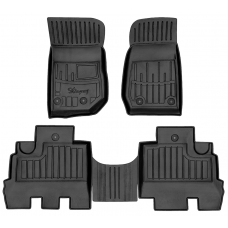 3D килимки для Jeep Wrangler (JK) (5 doors) (2007-2018) з бортиками 30 мм (Stingray)