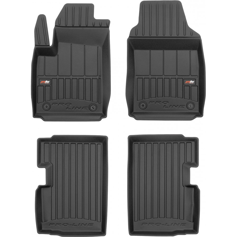 Гумові килимки в салон Fiat 500 (mkI) 2007→ (не гибрид) (Frogum Proline Premium)