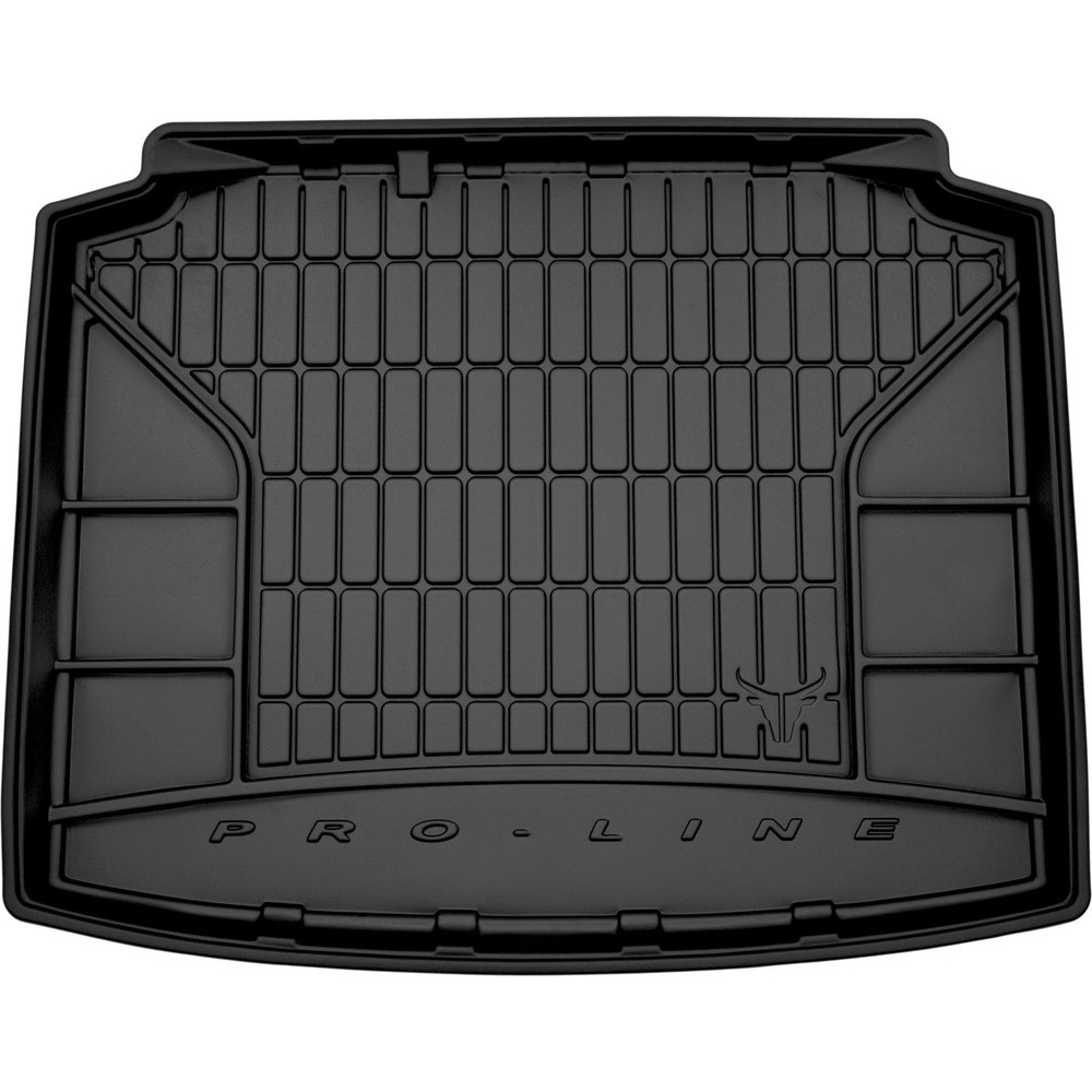 Гумовий килимок в багажник для Skoda Rapid (mkI) 2012-2019 (Spaceback)(без двухуровневого пола) (Frogum Proline Premium)