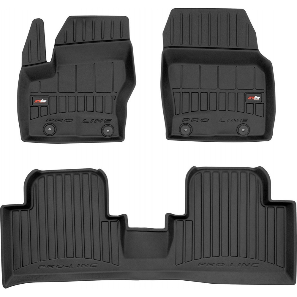Гумові килимки в салон Ford Grand C-Max (mkII) 2010-2019 (между клипсами 25.5 см)(1-2 ряд) (Frogum Proline Premium)