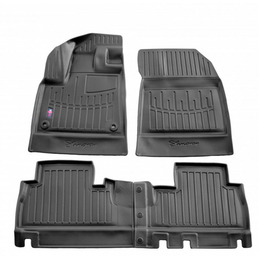 3D килимки Toyota ProAce City (2019-...) (без підлокітника) з бортиками 30 мм (Stingray)