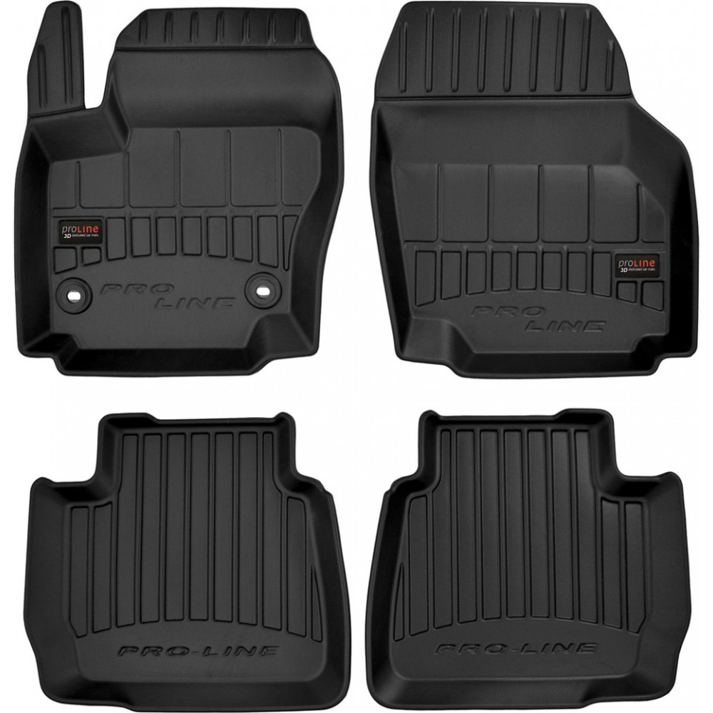 Гумові килимки в салон Ford Mondeo (mkIV) 2007-2014 (между клипсами 31см) (Frogum Proline Premium)