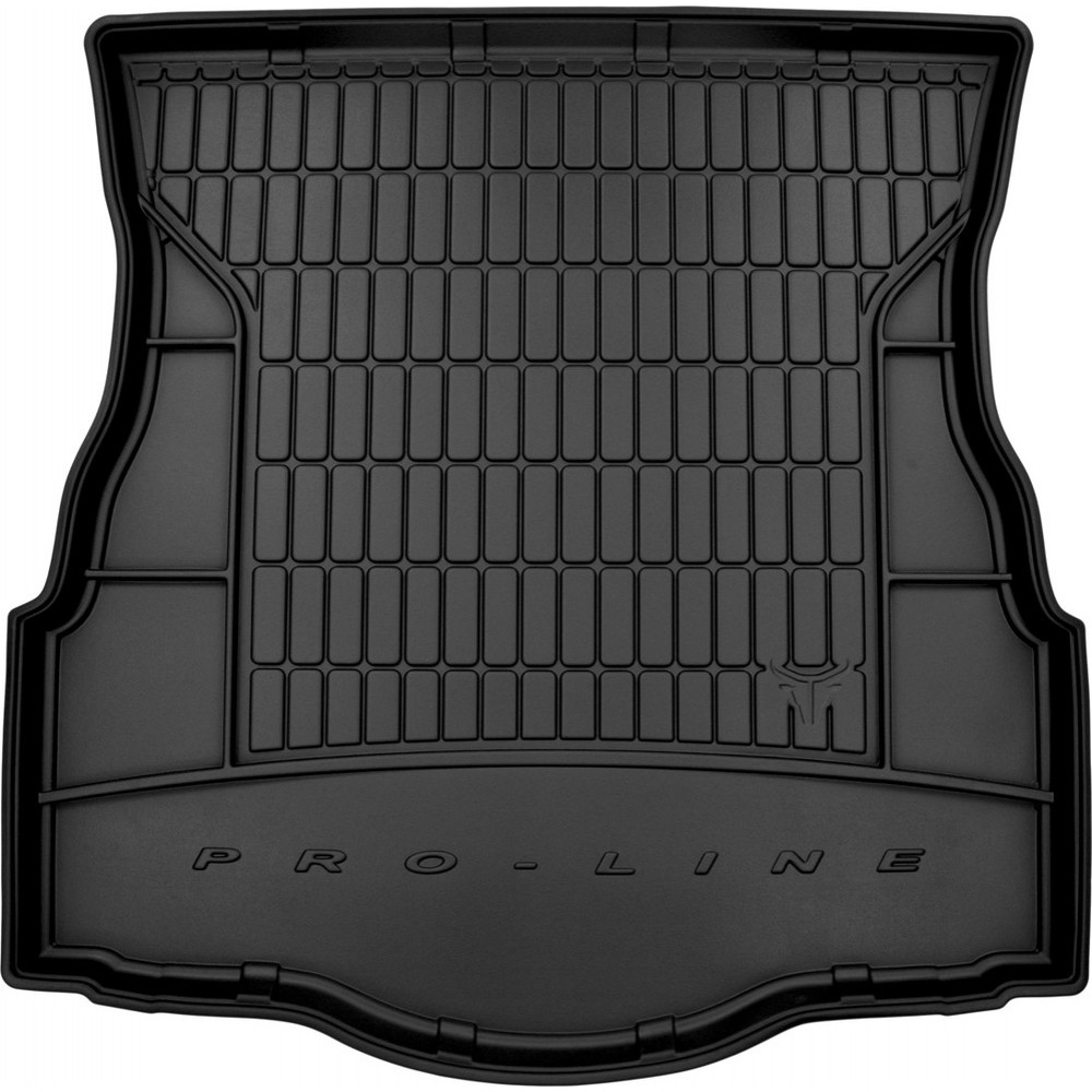 Гумовий килимок в багажник для Ford Mondeo (mkV) 2014-2022 (EU)(лифтбек)(без двухуровневого пола)(с запаской) (Frogum Proline Premium)