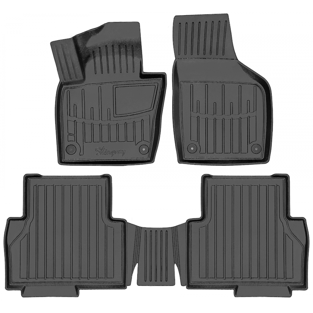 3D килимки для Seat Alhambra II (7N) (2010-...) з бортиками 30 мм (Stingray)