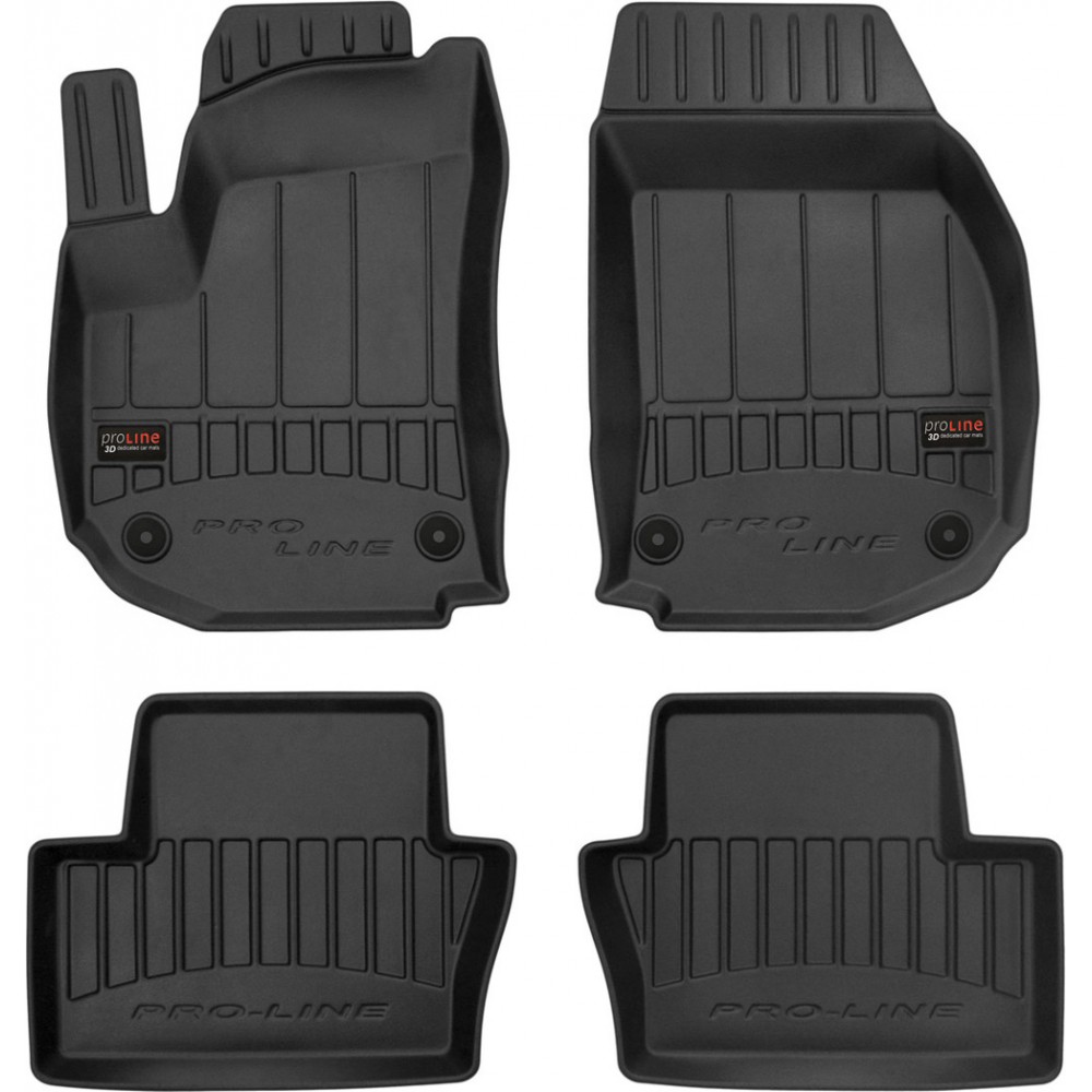 Гумові коврики в салон для Opel Zafira (mkII)(B) 2005-2014 (1-2 ряд) (Frogum Proline Premium)