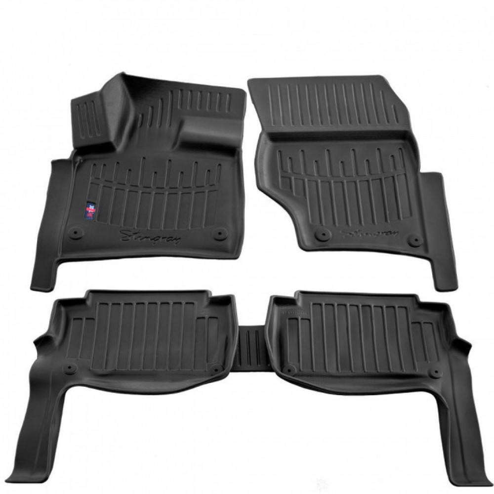 3D килимки Audi Q7 (4L) (2005-2015) з бортиками 30 мм (Stingray)