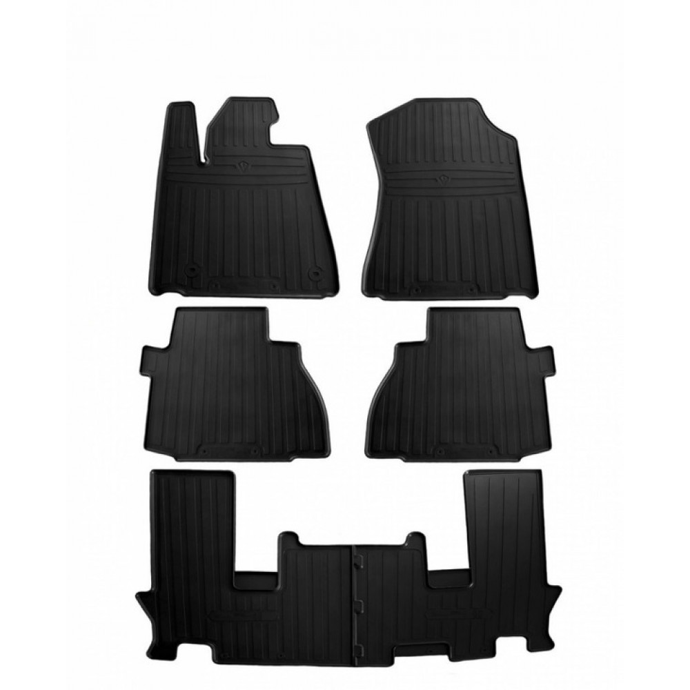 Гумові килимки Toyota Sequoia II (XK60) (2008-...) комплект з 6 штук (Stingray)