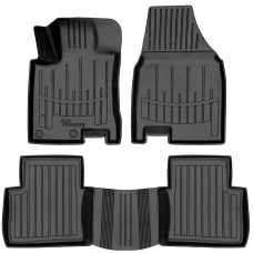 3D килимки для Nissan Qashqai plus 2 (2008-2014) з бортиками 30 мм (Stingray)