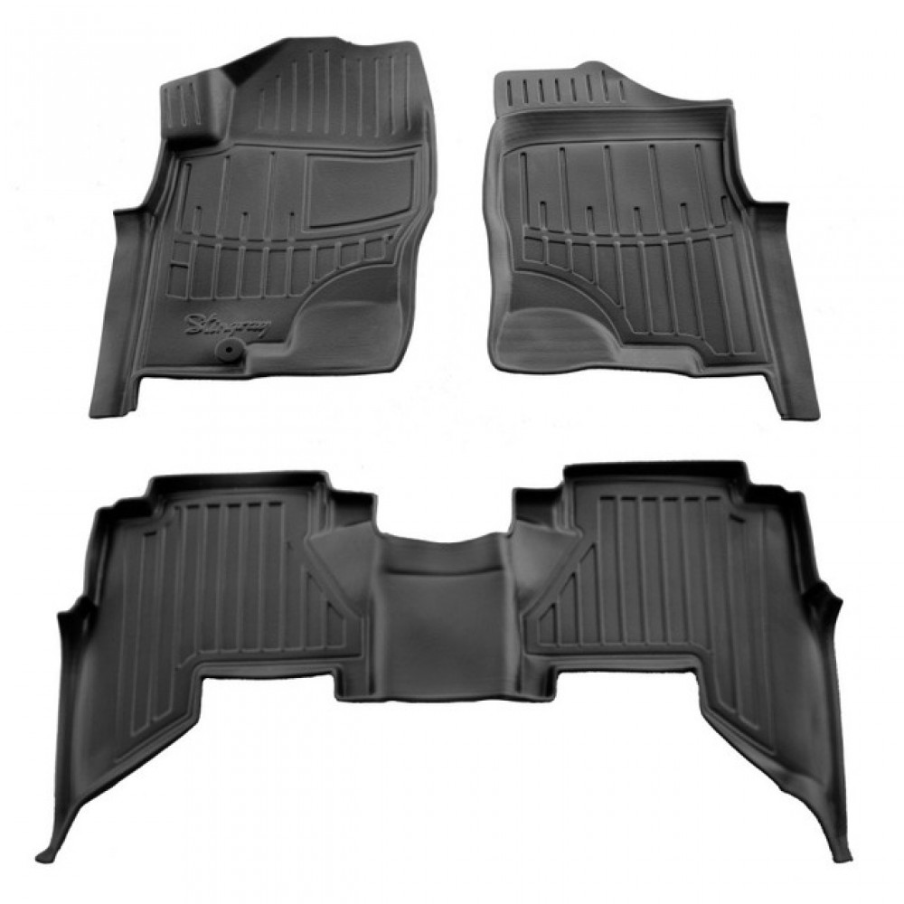 3D килимки Nissan Pathfinder III (R51) (2005-2010) з бортиками 30 мм (Stingray)