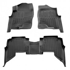 3D килимки Nissan Pathfinder III (R51) (2005-2010) з бортиками 30 мм (Stingray)