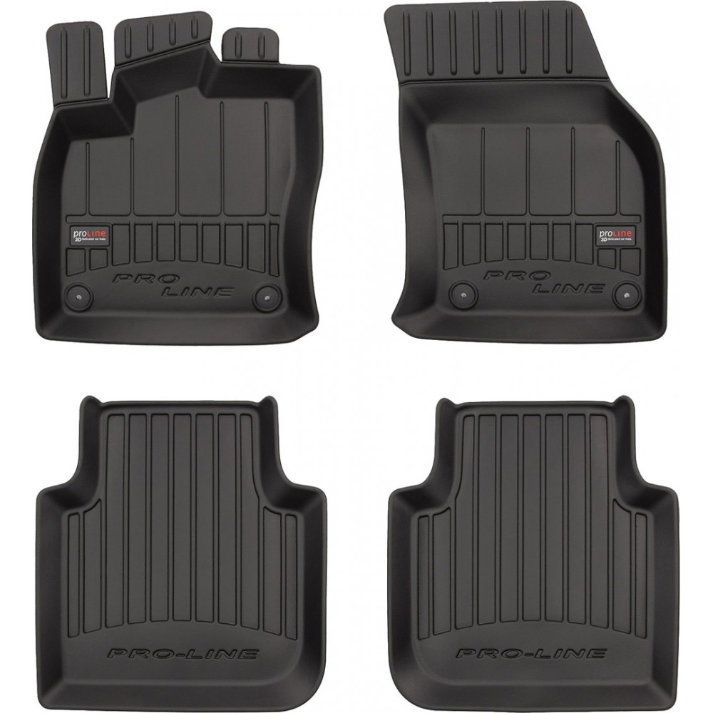Гумові коврики в салон для Skoda Kodiaq (mkI) 2017-2024; Seat Tarraco (mkI) 2018-2024 (Frogum Proline Premium)