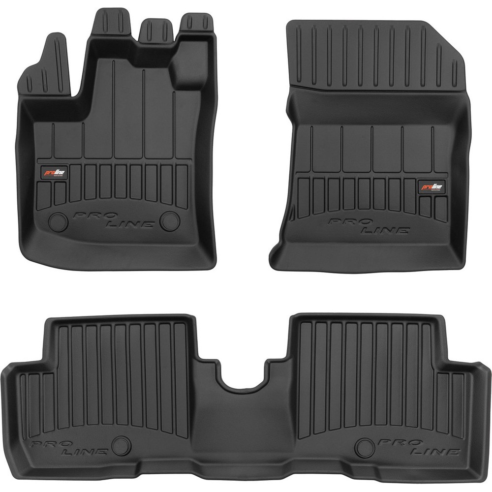 Гумові коврики в салон для Renault Lodgy (mkI) 2012-2022; Dacia Lodgy (mkI) 2012-2022 (Frogum Proline Premium)