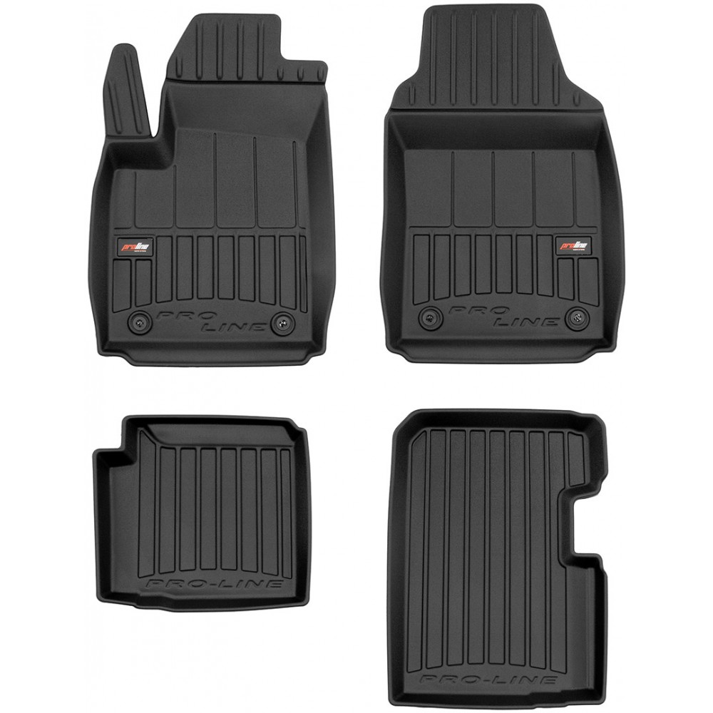 Гумові килимки в салон Fiat 500 (mkII) 2020→ (гибрид) (Frogum Proline Premium)