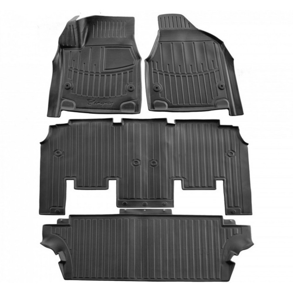 3D килимки CHRYSLER PACIFICA II (RU) (2016-...) з бортиками 30 мм (Stingray)