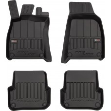 Гумові килимки в салон Audi A6/S6/RS6 (mkIII)(C6) 2004-2006 (между клипсами 2 ряда 37.5 см) (Frogum Proline Premium)