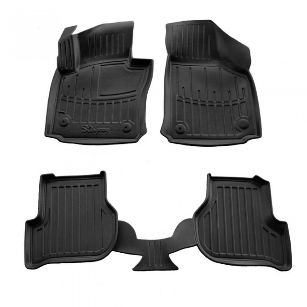 3D килимки для Seat Leon II (1P) (2005-2012)  з бортиками 30 мм (Stingray)