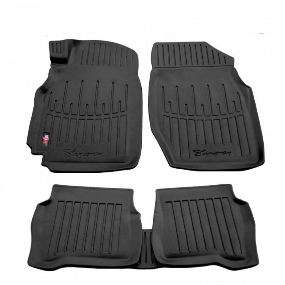 3D килимки Nissan Almera (N16) (2000-2006) з бортиками 30 мм (Stingray)