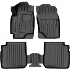 3D килимки для Mitsubishi Outlander (2003-2006) з бортиками 30 мм (Stingray)